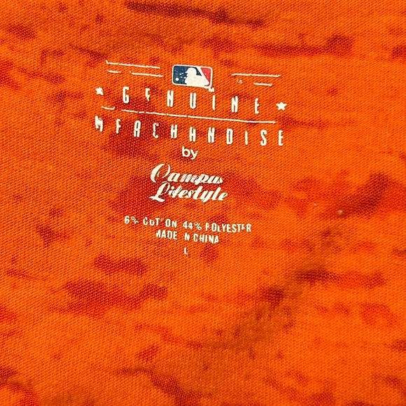 Detroit Tigers Women’s Graphic Tee – Orange & Navy, Size L - Picture 10 of 10